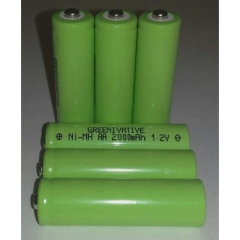 2000 mAh AA Rechargeable Batteries NiMh